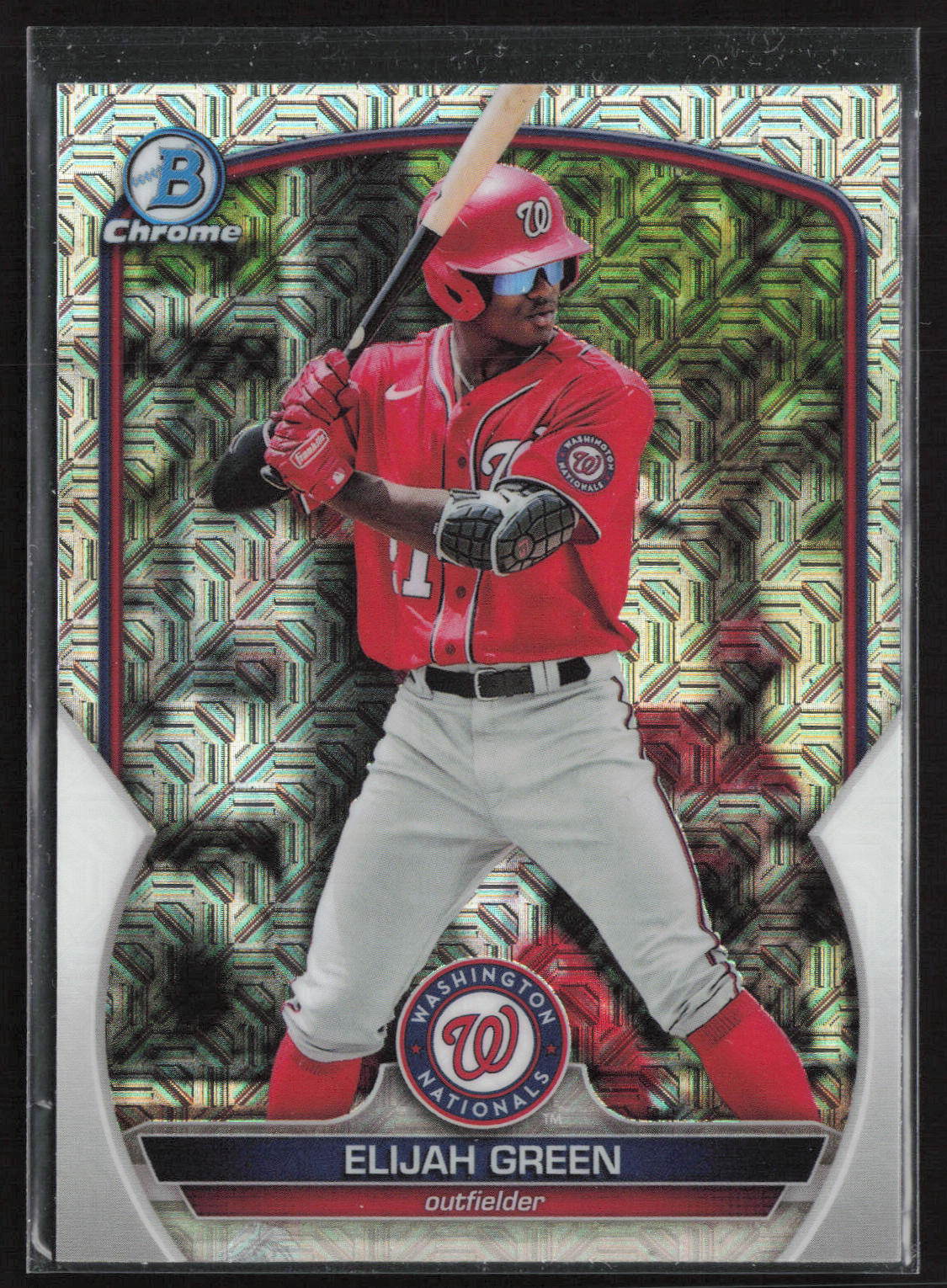 2023 Bowman #BCP-23 Elijah Green Chrome Prospects Mojo Refractors