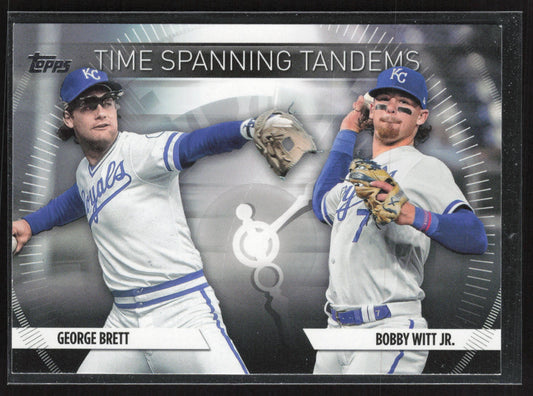 2023 Topps Update #TS-30 Bobby Witt Jr. / George Brett Time Spanning Tandems