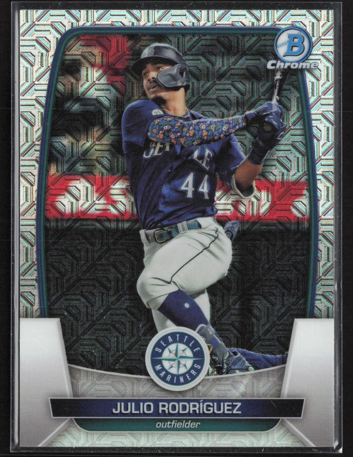 2023 Bowman #96 Julio Rodriguez Mojo Refractors