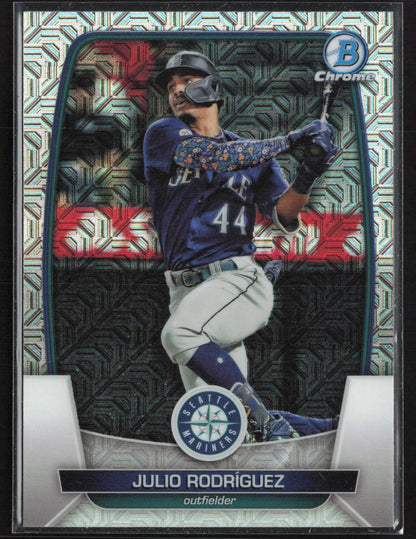 2023 Bowman #96 Julio Rodriguez Mojo Refractors