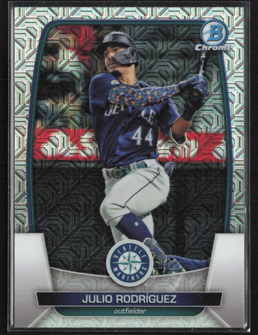 2023 Bowman #96 Julio Rodriguez Mojo Refractors