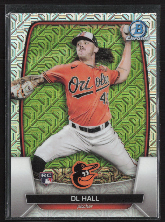 2023 Bowman #9 DL Hall Mojo Refractors