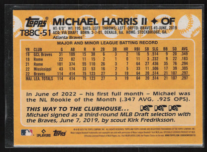 2023 Topps Chrome #T88C-51 Michael Harris II 1988 Topps Baseball 35th Ann Chrome