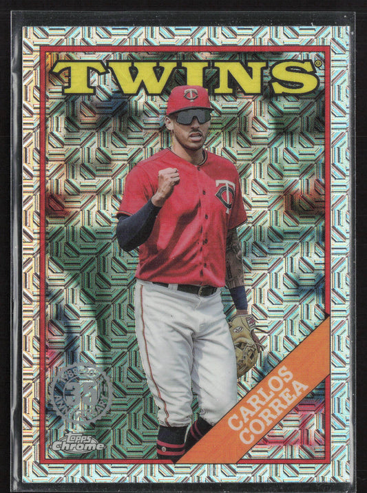 2023 Topps #T88C-85 Carlos Correa 1988 Topps Baseball 35th Anniversary Chrome
