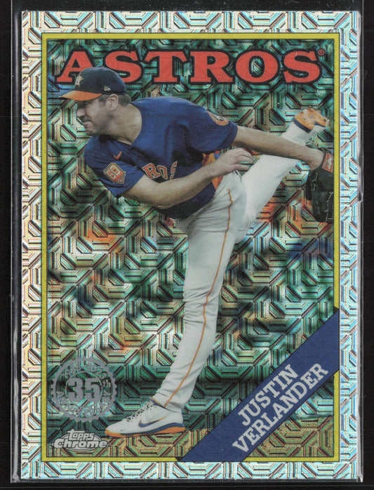 2023 Topps #T88C-15 Justin Verlander 1988 Topps Baseball 35th Anniversary Chrome