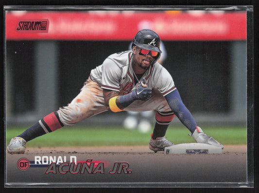 2023 Stadium Club #262 Ronald Acuña Jr. Red Foil