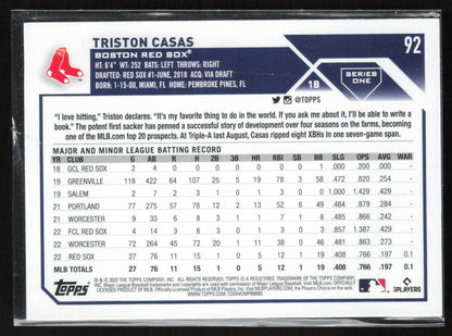 2023 Topps #92 Triston Casas