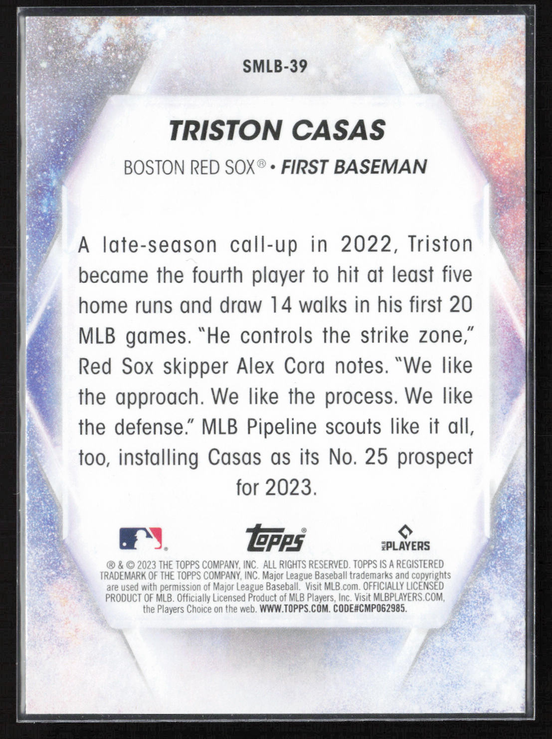 2023 Topps #SMLBC-39 Triston Casas Stars of MLB Chrome