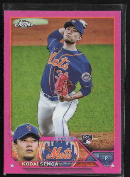 2023 Topps Chrome #217 Kodai Senga Pink Refractors