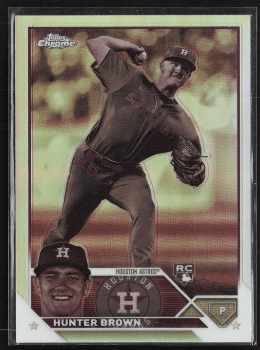 2023 Topps Chrome #197 Hunter Brown Sepia Refractors