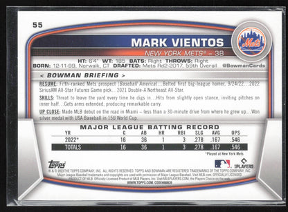2023 Bowman #55 Mark Vientos