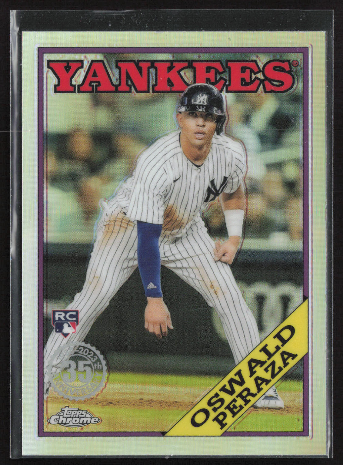 2023 Topps Chrome #88BC-16 Oswald Peraza 1988 Topps Baseball 35th Anniversary