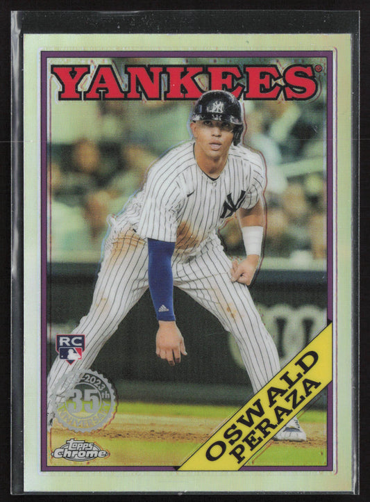 2023 Topps Chrome #88BC-16 Oswald Peraza 1988 Topps Baseball 35th Anniversary