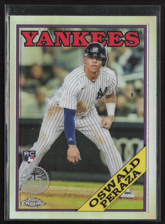 2023 Topps Chrome #88BC-16 Oswald Peraza 1988 Topps Baseball 35th Anniversary