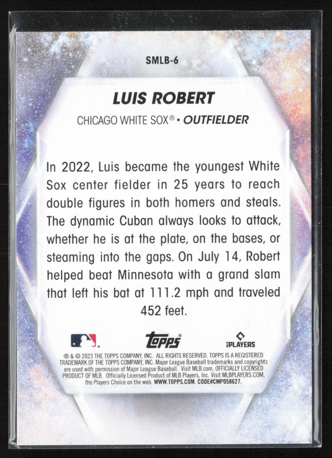 2023 Topps #SMLBC-6 Luis Robert Stars of MLB Chrome