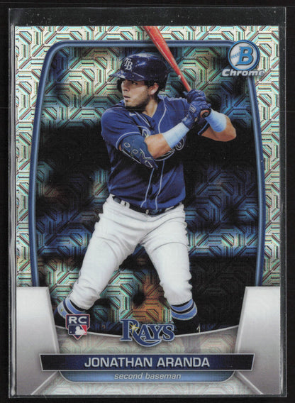 2023 Bowman #28 Jonathan Aranda Mojo Refractors