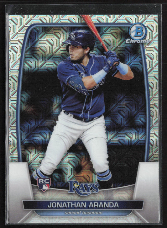 2023 Bowman #28 Jonathan Aranda Mojo Refractors