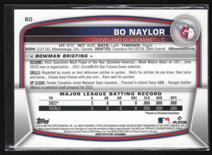 2023 Bowman #60 Bo Naylor Mojo Refractors