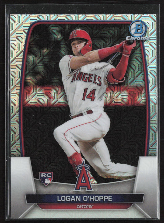 2023 Bowman #39 Logan O'Hoppe Mojo Refractors