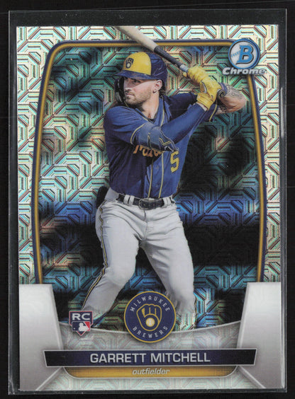 2023 Bowman #41 Garrett Mitchell Mojo Purple Refractors #/250