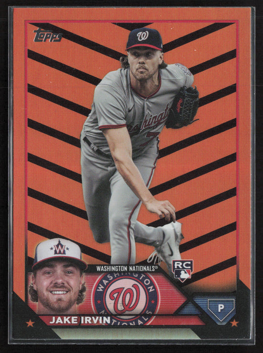2023 Topps Update #US224 Jake Irvin Orange and Black Foil