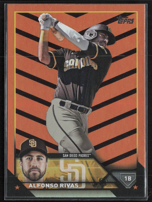 2023 Topps Update #US80 Alfonso Rivas Orange and Black Foil