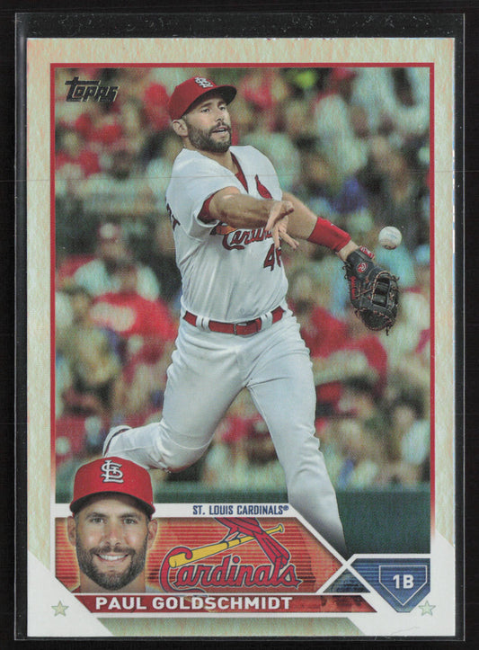 2023 Topps #100 Paul Goldschmidt Rainbow Foil