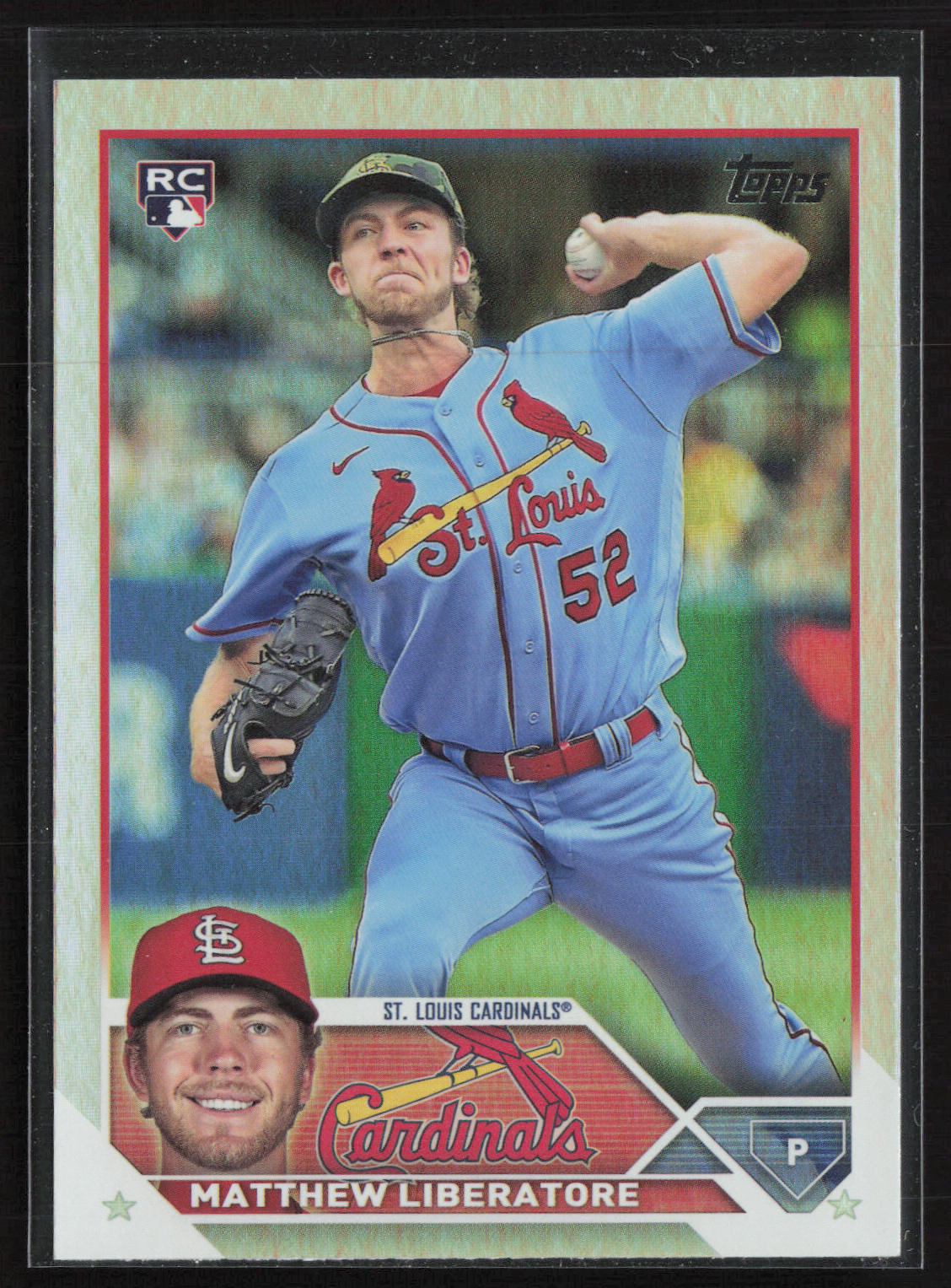 2023 Topps #52 Matthew Liberatore Rainbow Foil
