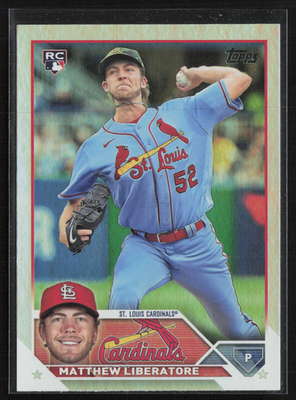 2023 Topps #52 Matthew Liberatore Rainbow Foil