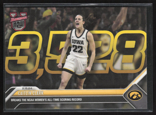 2023-24 Bowman U Now #49 Caitlin Clark