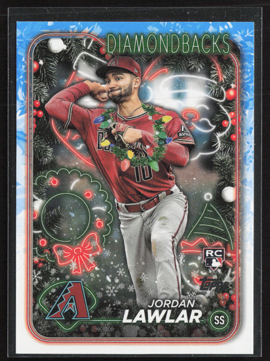 2024 Topps Holiday #H166b Jordan Lawlar SP - Lights