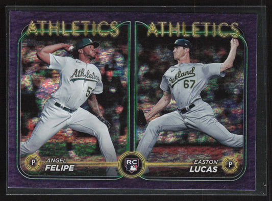 2024 Topps Update #US306 Easton Lucas / Angel Felipe RCOM Purple Holofoil
