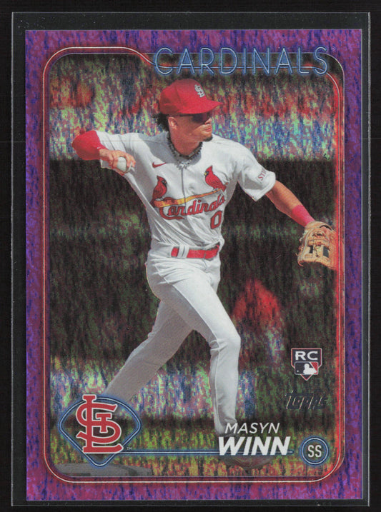 2024 Topps #480 Masyn Winn Purple Holofoil #/799