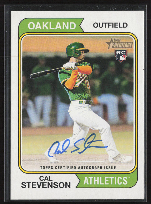 2023 Topps Heritage #ROA-CSN Cal Stevenson Real One Autographs High Number