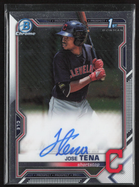 2021 Bowman #CPA-JT Jose Tena Chrome Prospect Autographs