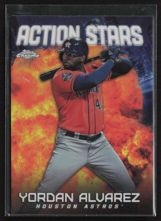 2023 Topps Chrome Update #ASC-9 Yordan Alvarez Action Stars