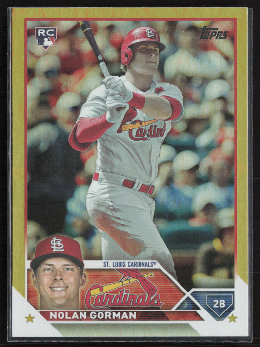 2023 Topps Chrome #192 Nolan Gorman Refractors