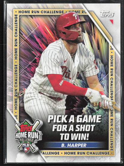 2023 Topps #HRC-11 Bryce Harper Home Run Challenge (Series One)