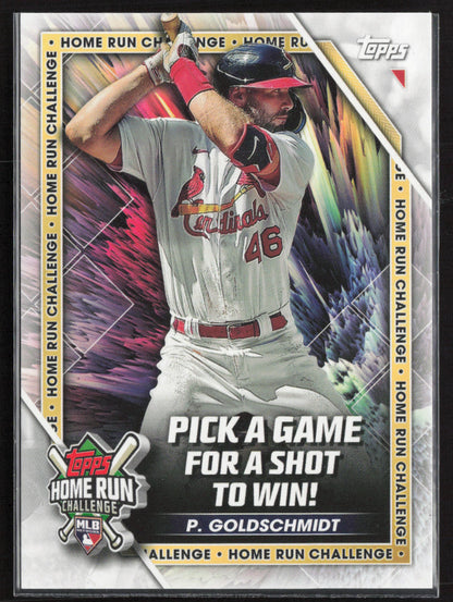 2023 Topps #HRC-4 Paul Goldschmidt Home Run Challenge (Series Two)