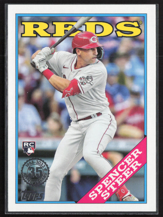 2023 Topps #2T88-38 Spencer Steer 1988 Topps Baseball 35th Anniversary