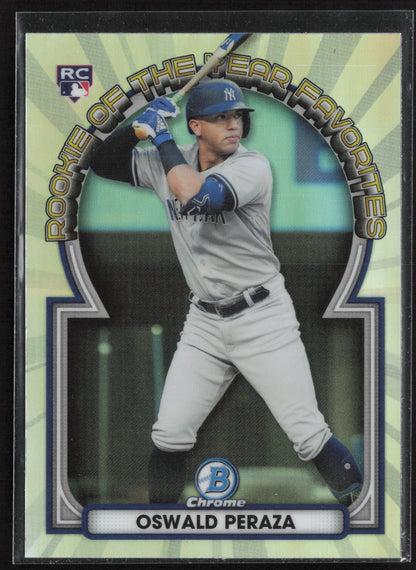 2023 Bowman #ROYF-13 Oswald Peraza Rookie of the Year Favorites