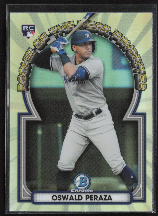 2023 Bowman #ROYF-13 Oswald Peraza Rookie of the Year Favorites
