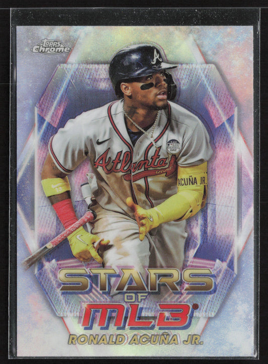 2023 Topps #SMLBC-3 Ronald Acuña Jr. Stars of MLB Chrome