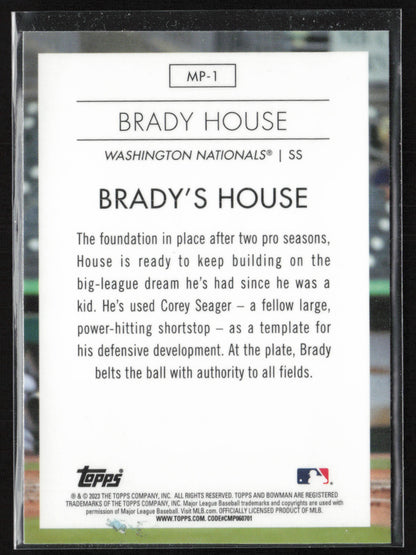 2023 Bowman #MP-1 Brady House Modern Prospects