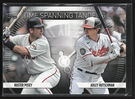 2023 Topps Update #TS-15 Adley Rutschman / Buster Posey Time Spanning Tandems