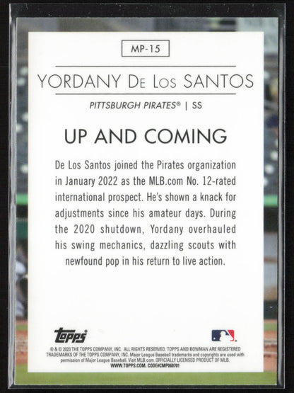 2023 Bowman #MP-15 Yordany De Los Santos Modern Prospects