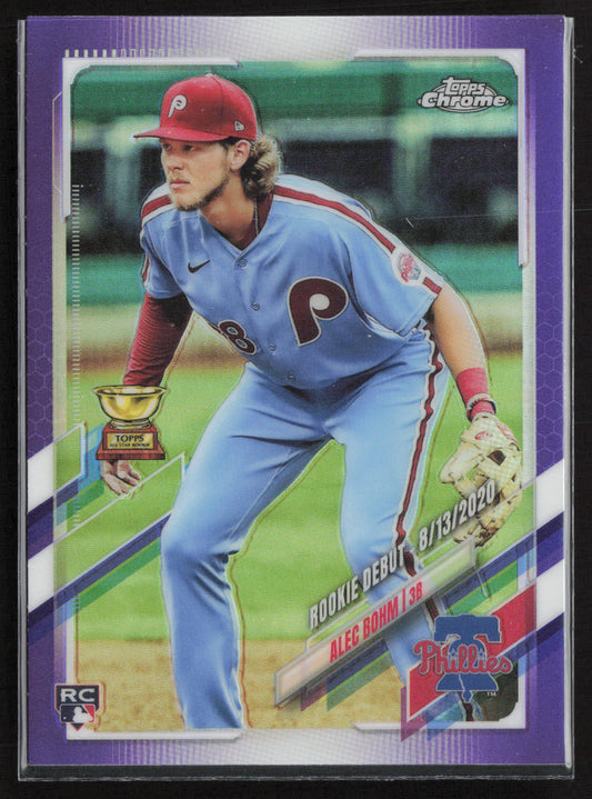 2021 Topps Chrome Update #USC17 Alec Bohm Purple Refractor
