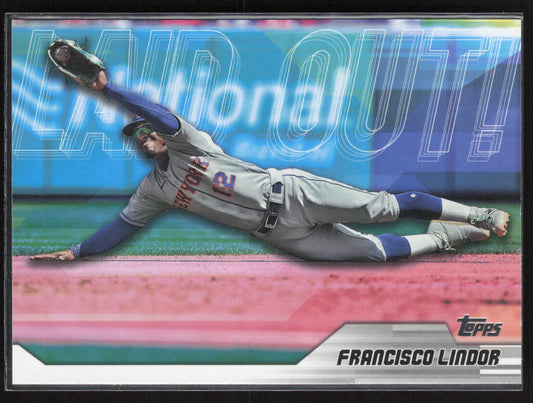 2023 Topps Update #LO-17 Francisco Lindor Laid Out