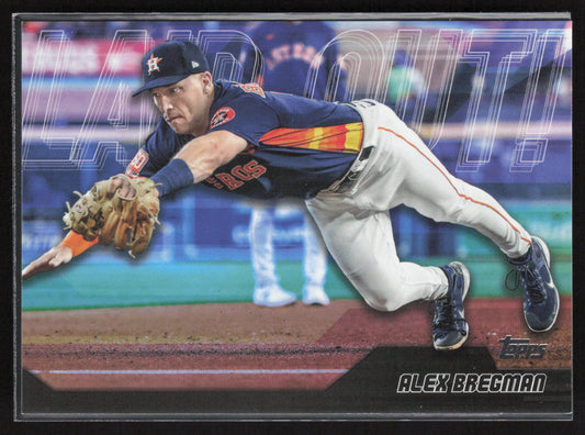 2023 Topps Update #LO-15 Alex Bregman Laid Out Black #/299