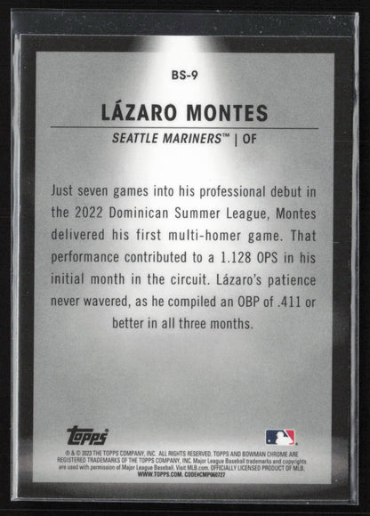 2023 Bowman #BS-9 Lazaro Montes Bowman Spotlights